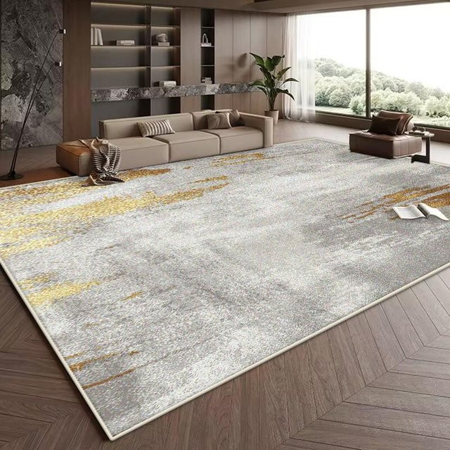 Wucifang Jewelry Nordischer Abstrakt Teppich Tuschemalerei, Waschbare und Rutschfeste Bodenmatte für Wohnzimmer und Schlafzimmer, B: 100 cm, L: 200 cm - Bild 1