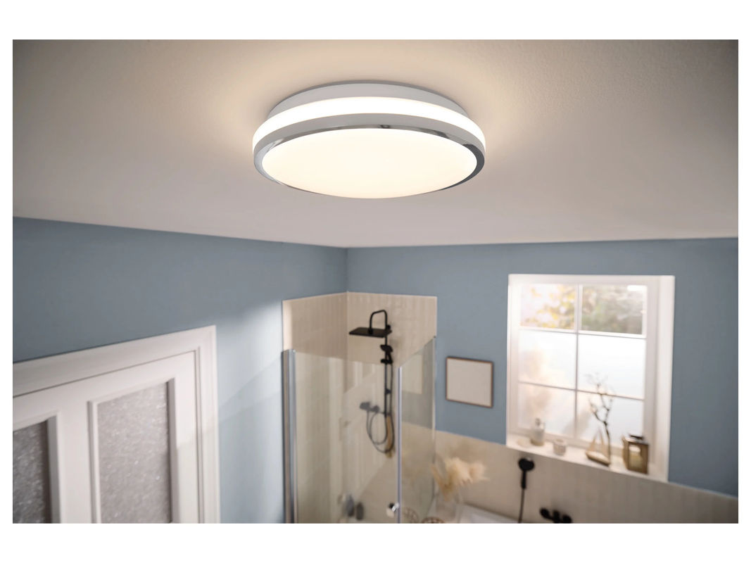 LIVARNO LED Badleuchte in Chrom und Weiß mit Glanzchrom-Optik und IP44 Schutzart - Bild 2