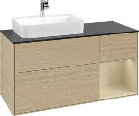 V&B Waschtischunterschrank Finion in Lackoptik, Breite: 120 cm, Tiefe: 50,1 cm, Höhe: 50,1 cm - Bild 1