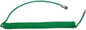 Riegler Spiralschlauch-Sicherheits-Set aus grünem PUR-Kunststoff, Durchmesser: 10 mm, Länge: 6 m - Bild 1