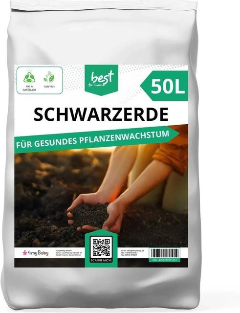 Best for Home Premium Schwarzerde Universelle Gemüse- und Blumenerde, 70 l - Bild 1