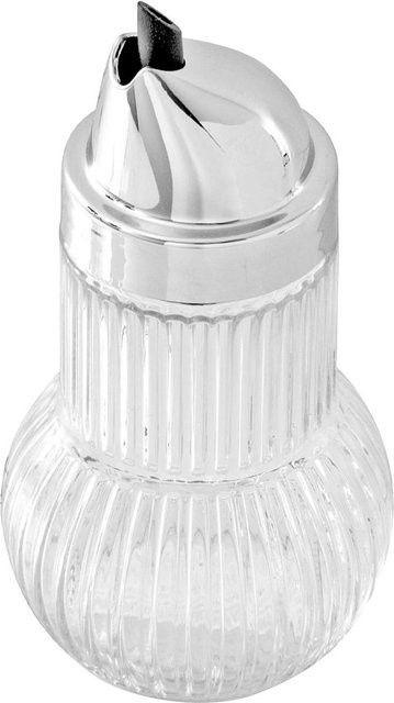 Fackelmann Ölspender Rubin aus Glas in Transparent und Silver mit Non-Drip-Funktion, Volumen: 160 ml - Bild 1