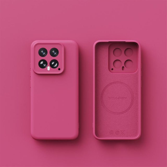 Magnetische MagSafe Flüssigsilikon Hülle für Xiaomi 17 Pro Max 15 14 13 Ultra Redmi K80 K70 K60 in Pink und Multicolour - Bild 1