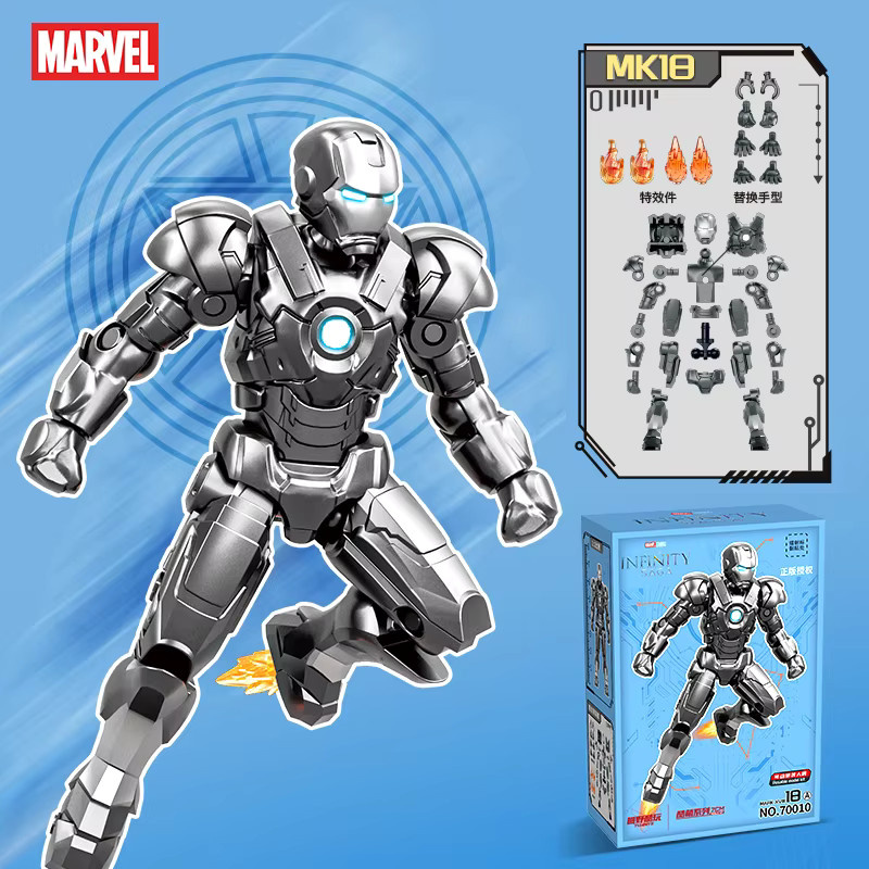 ZDTDS Marvel Iron Man Tony Stark MK1-7 MK8-14 MK15-19 MK20-25 Montagemodell, Actionfigur - Bild 2
