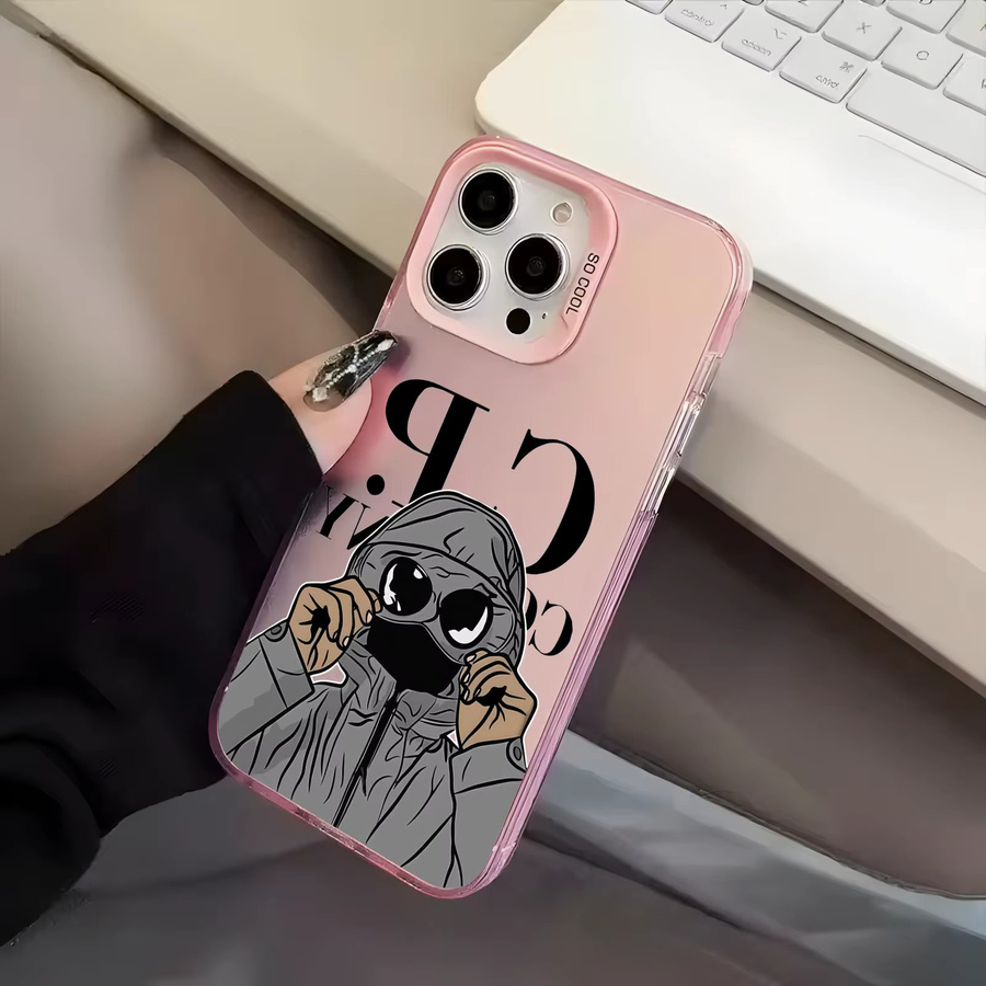 C-ComPany Senior Cool Handyhülle für iPhone 11 bis iPhone 17 Pro Max in Silber, stoßfeste Luxus Hülle - Bild 2