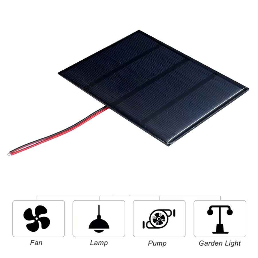 APWIKOGER 3W 12V Solarpanel-Ladegerät aus Polysilizium in Schwarz für 9-12V Batterien und Mobiltelefone - Bild 4