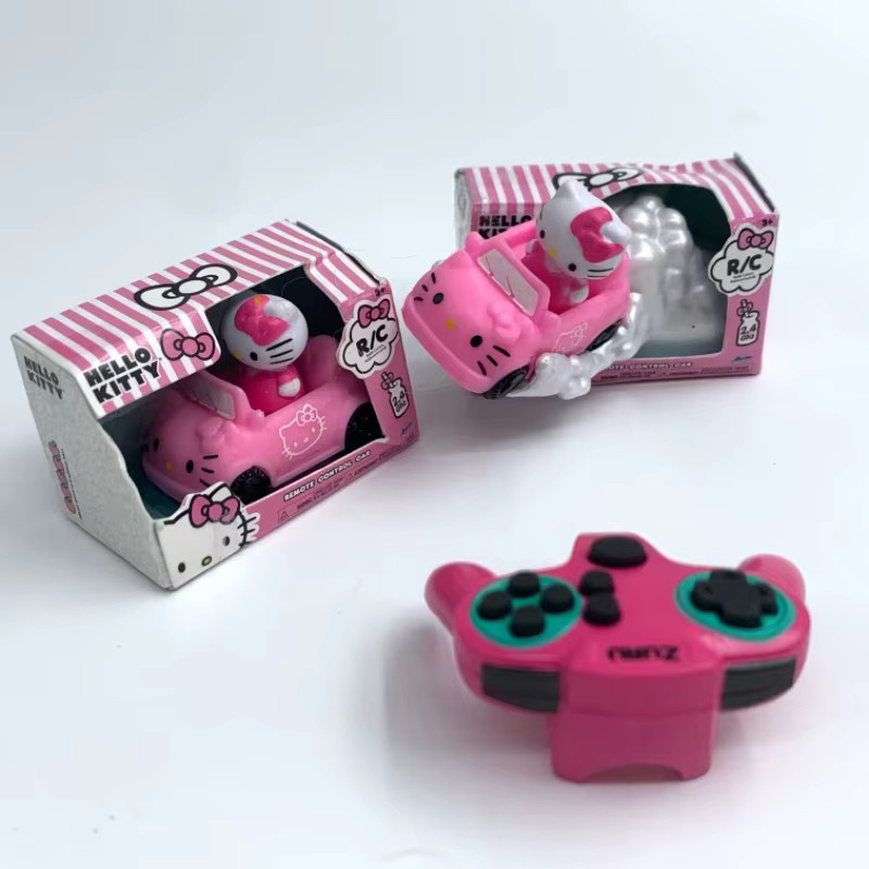 re-ment Hello Kitty Mini-RC-Auto, Spielzeugauto, Maßstab 1:64, rosa, ab 3 Jahren - Bild 3