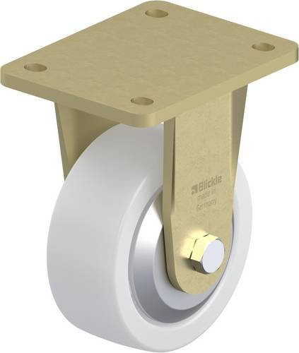 Blickle Bockrolle BS-SPO 127G-FA in Weiß, Rad-Durchmesser: 125 mm, Tragfähigkeit: 750 kg - Bild 1