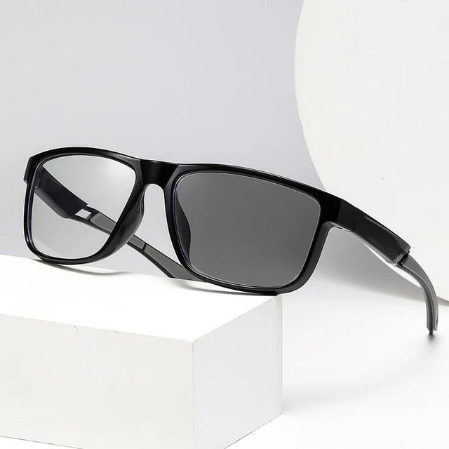 DIXSG Sportbrille, Vollrand, Square, Kunststoff, Unisex, transparent, black - Bild 1