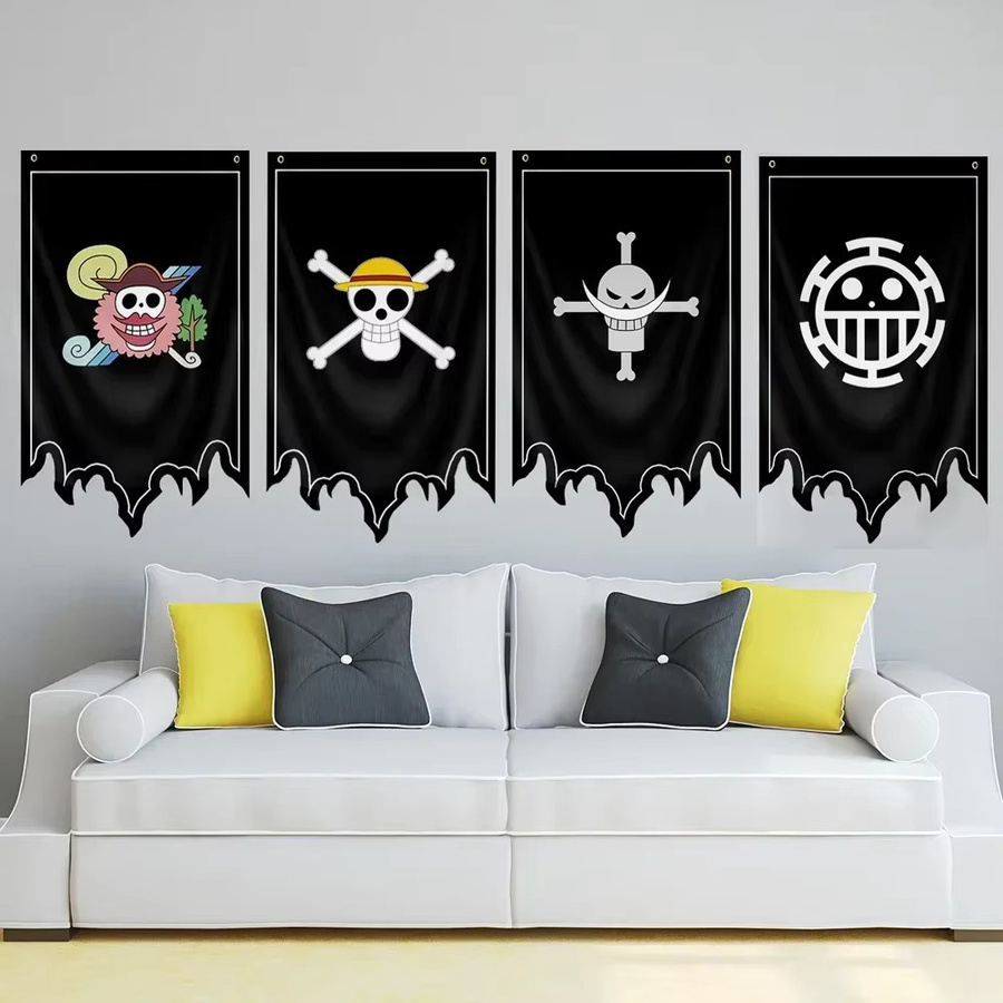 Bandai One Piece Flagge, Piratenschiff-Schild, Heimdekoration, Polyester - Bild 3