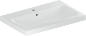 Geberit Waschtisch iCon Light in Weiß mit Überlauf und KeraTect Beschichtung, B/T: 75 x 48 cm - Bild 1