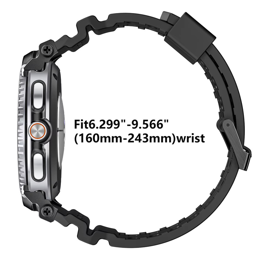 CHIICSMART Uhrenarmband Silikon, Schwarz, Unisex - Bild 2
