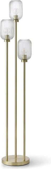 Vente-unique Stehlampe Louxor in Goldfarben mit Kugeln aus Glas und Metall - Bild 1