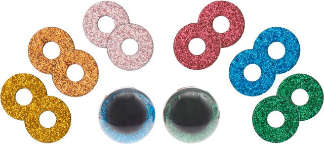 Rico Design Sicherheitsaugen-Set für Kuscheltiere, Bunt / Mehrfarbig, Kunststoff - Bild 1