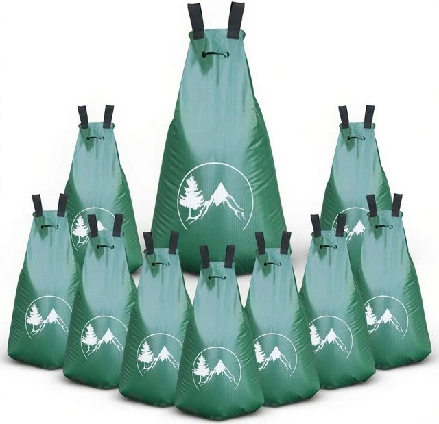 TTL GARDEN Bewässerungssack für Bäume, 10er Set, Grün, 75 l pro Sack - Bild 1
