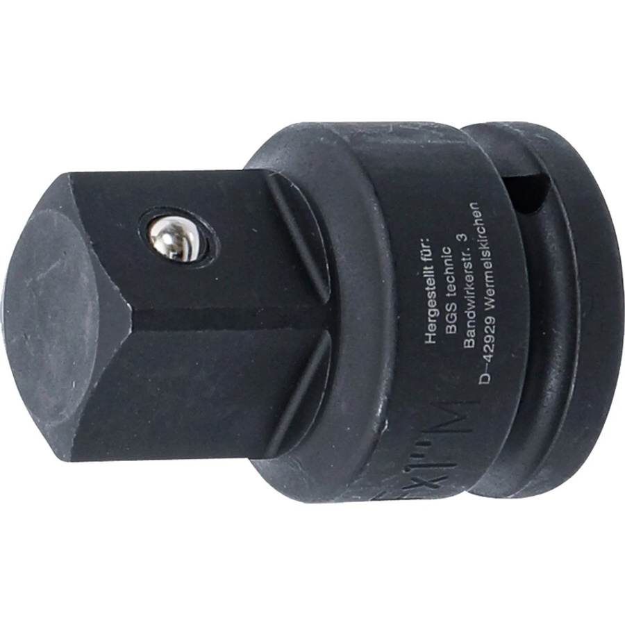 BGS Kraft-Steckschlüssel-Adapter Innenvierkant 20 mm (3/4 Zoll) auf Außenvierkant 25 mm (1 Zoll) aus Chrom-Molybdän-Stahl - Bild 2