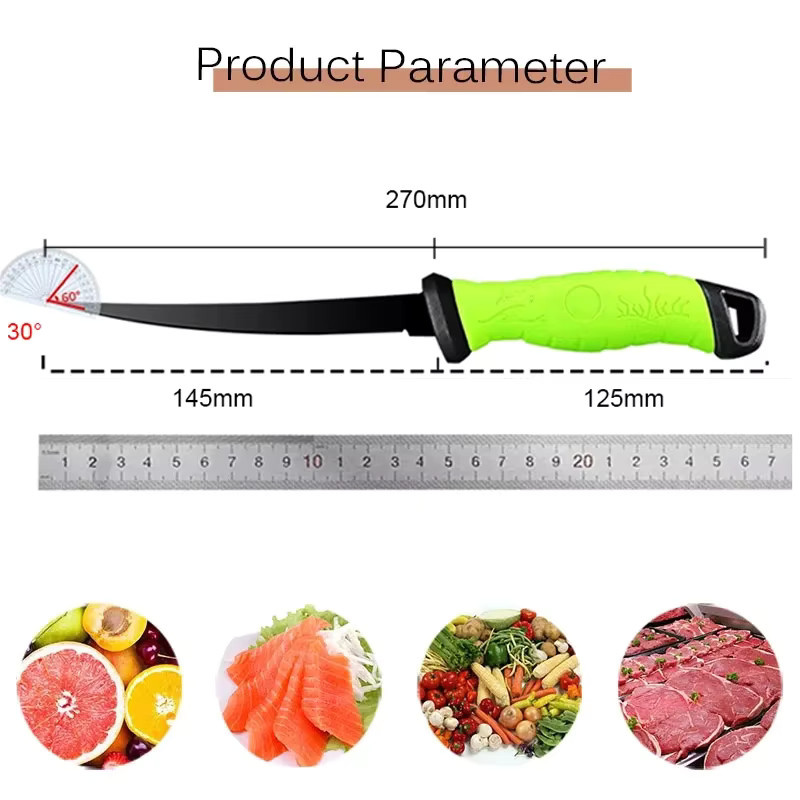 WXCOO Fischmesser aus Edelstahl als Filetiermesser mit 15,24 cm Klingenlänge - Bild 6