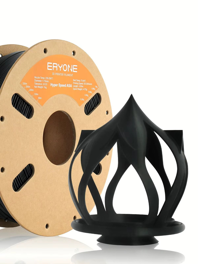 ERYONE ASA 3D-Druckerfilament Hochgeschwindigkeits-Filament, 1,75 mm, 3 kg, Farben: Orange und Schwarz - Bild 4