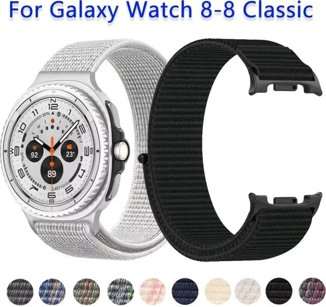 Samsung Nylonarmband, Schwarz, für Galaxy Watch 8, 40 mm, 44 mm - Bild 1