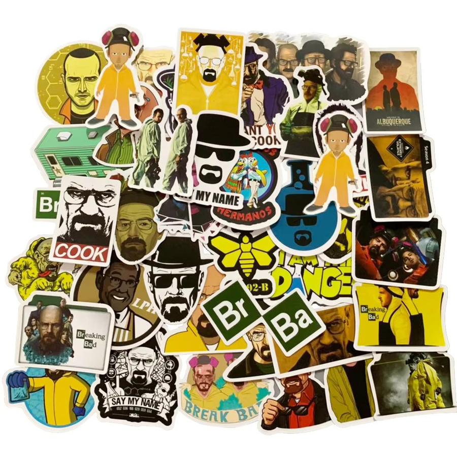 GOGOTU Breaking Bad Aufkleber, 50 Stück, Kunststoff, Bunt / Mehrfarbig - Bild 2
