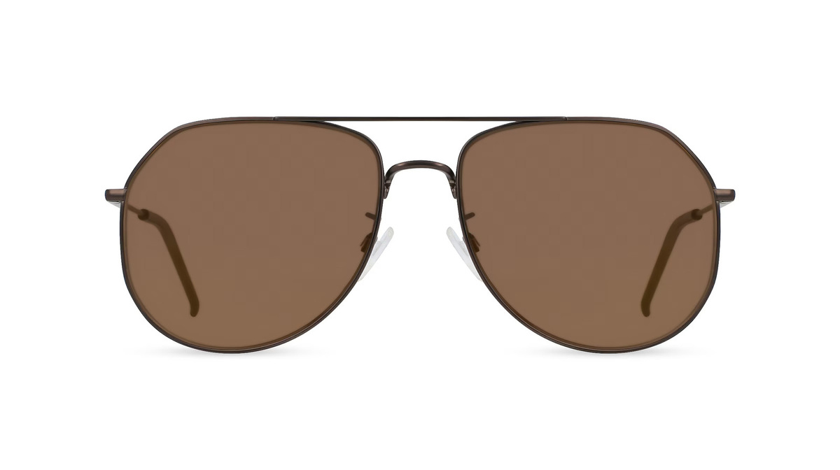 Tommy Hilfiger TH 1848/F/S Sonnenbrille Pilot, Vollrand, Metall, Unisex, braun - Bild 1