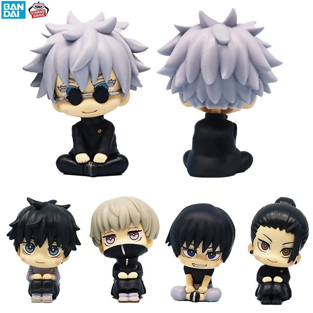 Bandai Jujutsu Kaisen Yuji Itadori Gojo Satoru Q-Version Actionfiguren, 5-teiliges Set - Bild 1
