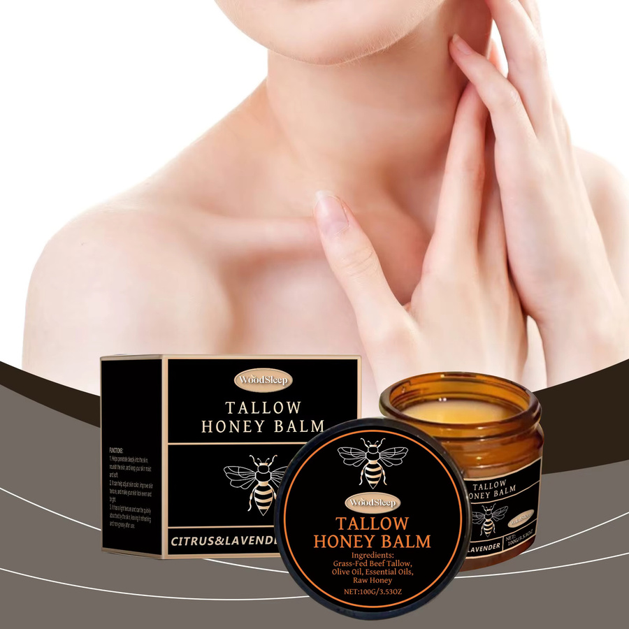 WoodSleep Talg-Honig-Feuchtigkeitscreme, 100g, für trockene Haut - Bild 5
