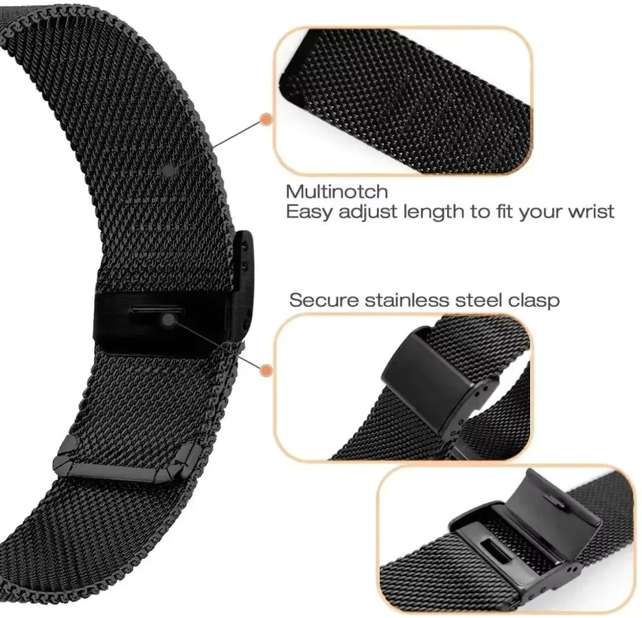 CMF Uhrenarmband Edelstahl, Milanaise, Unisex - Bild 3