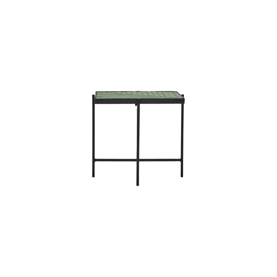 House Doctor Couchtisch Grade in Grün aus Keramik und Eisen mit modernem Design, B/T/H: 43 x 43 x 43 cm - Bild 1