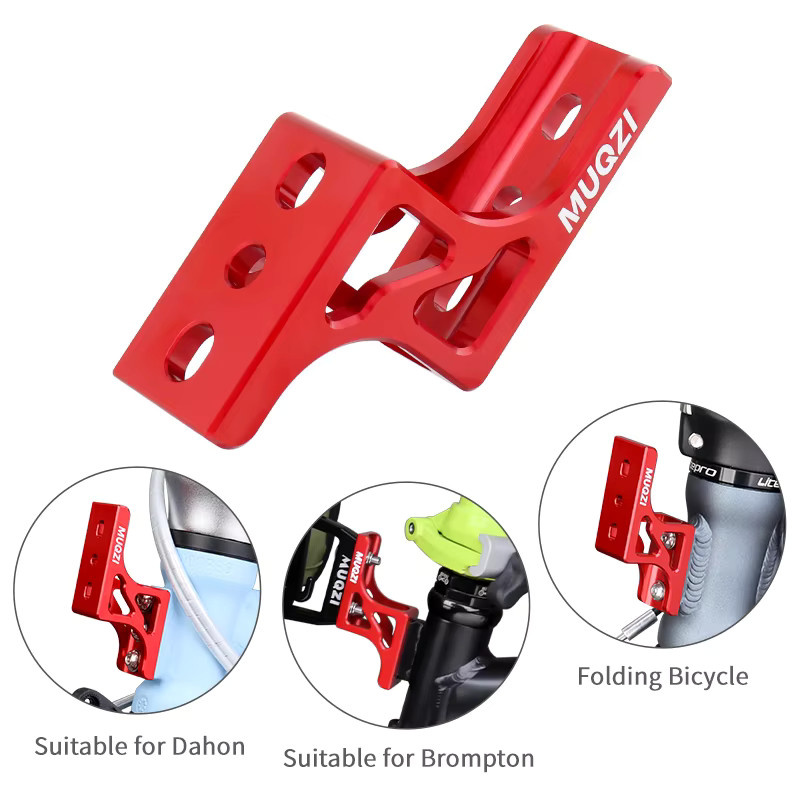 MUQZI Front Bag Carrier Raise Adapter Mount Kit für Brompton und Dahon Falträder - Bild 2