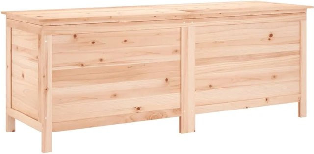 vidaXL Gartentruhe aus Massivholz Tanne in Beige, B/T/H: 150 x 50 x 56,5 cm - Bild 1