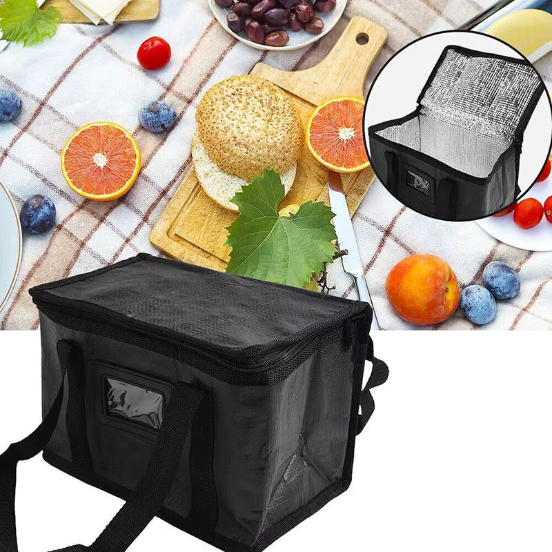 Isolierte Thermotasche von Clyine in Schwarz mit Reißverschluss für Lebensmittel und Einkäufe, 16 l bis 70 l Fassungsvermögen - Bild 5