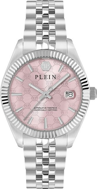 Philipp Plein Damenuhr, Quarz, Edelstahl, Pink, 34 mm, 5 ATM - Bild 1