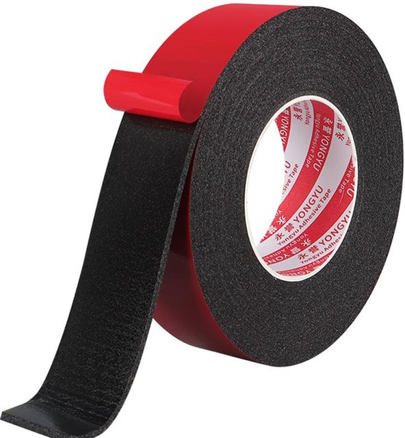 Yiran doppelseitiges EVA-Schaumklebeband in Schwarz, Breite: 10 mm, Länge: 5 m, Dicke: 2 mm - Bild 1