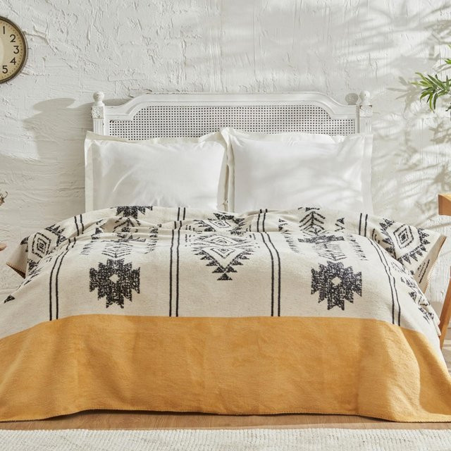 Bettwäsche-Set Living Space Luxuries aus 100 % Baumwolle in Gelb, bestehend aus Bettbezug und Kissenbezug, B/H: 200 x 220 cm, Kissen: 50 x 70 cm - Bild 1