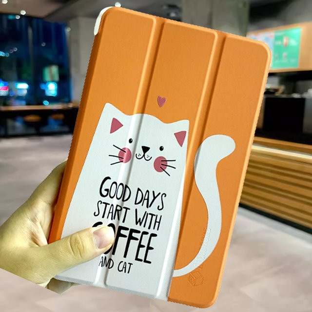 Bedruckte TPU-Foliohülle mit Ständer für Alldocube iplay 50 mini pro 8,4 Zoll in Orange - Bild 1