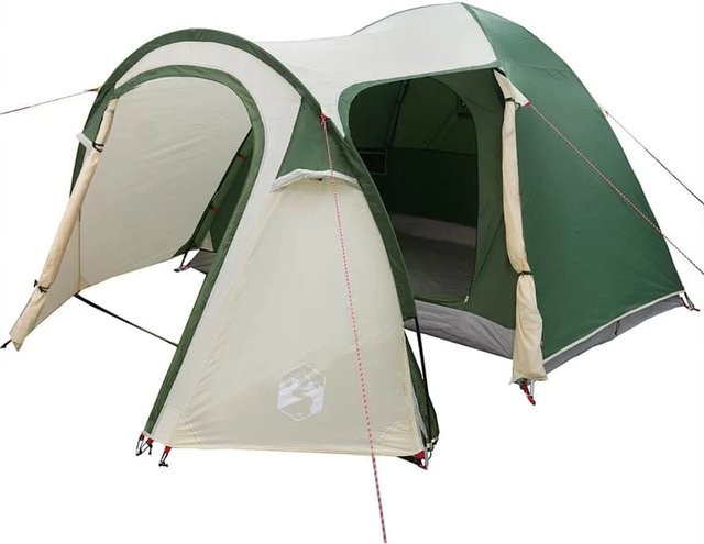 vidaXL Kuppelzelt mit Dach in Grün, B/T/H: 384 x 254 x 170 cm - Bild 1