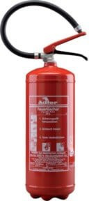 Adler Feuerlöscher PD6G in Rot mit 6 kg Pulver für Brandklassen A/B/C inklusive Glutbrandpulver und Wandhalterung - Bild 1