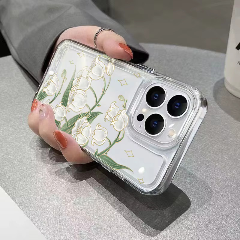 Transparente Handyhülle mit weißen Tulpen für Samsung Galaxy S26 S25 S24 S23 S22 S21 Ultra FE Plus und weitere Modelle - Bild 4