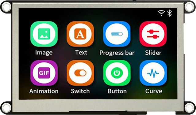 Guition ESP32-S3 LCD-Anzeigemodul mit 4,3 Zoll IPS Display, 480x272 Auflösung, 8M PSRAM, 4M Flash, WiFi und Bluetooth - Bild 1