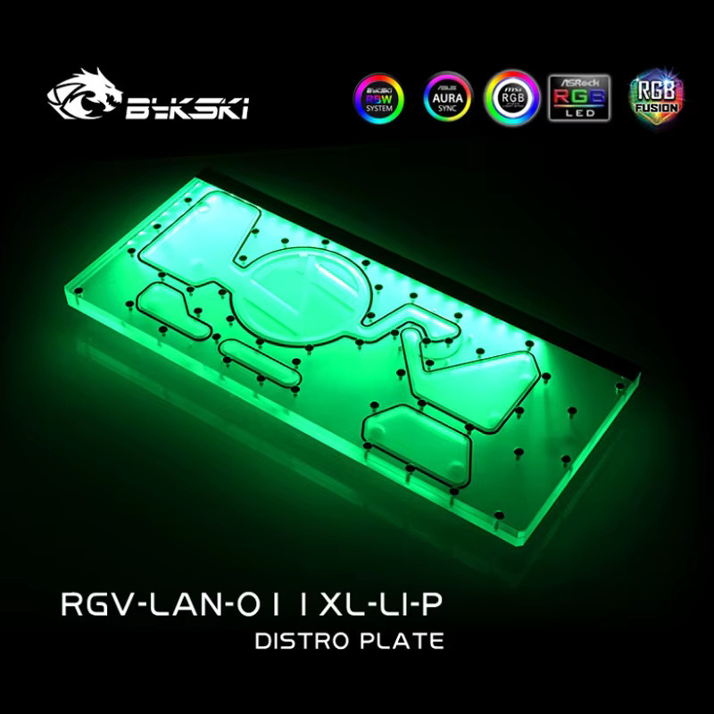 Bykski Distro Plate für LIAN LI O11 Dynamic XL Computergehäuse, transparente CPU/GPU Wasserkühlblock Unterstützung mit DDC-Pumpe, RGV-LAN-O11XL-LI-P - Bild 2