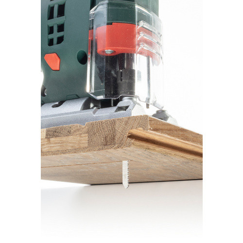 Wolfcraft Stichsägeblatt aus HCS-Stahl für Holz und Kunststoff, silberfarben, Länge: 70 mm - Bild 1