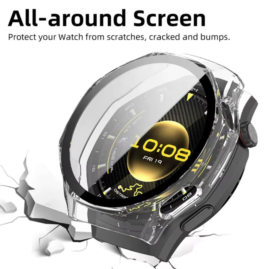 Huawei Displayschutzhülle mit gehärteter Glasfolie, transparent, Watch GT6 Pro 46 mm - Bild 2