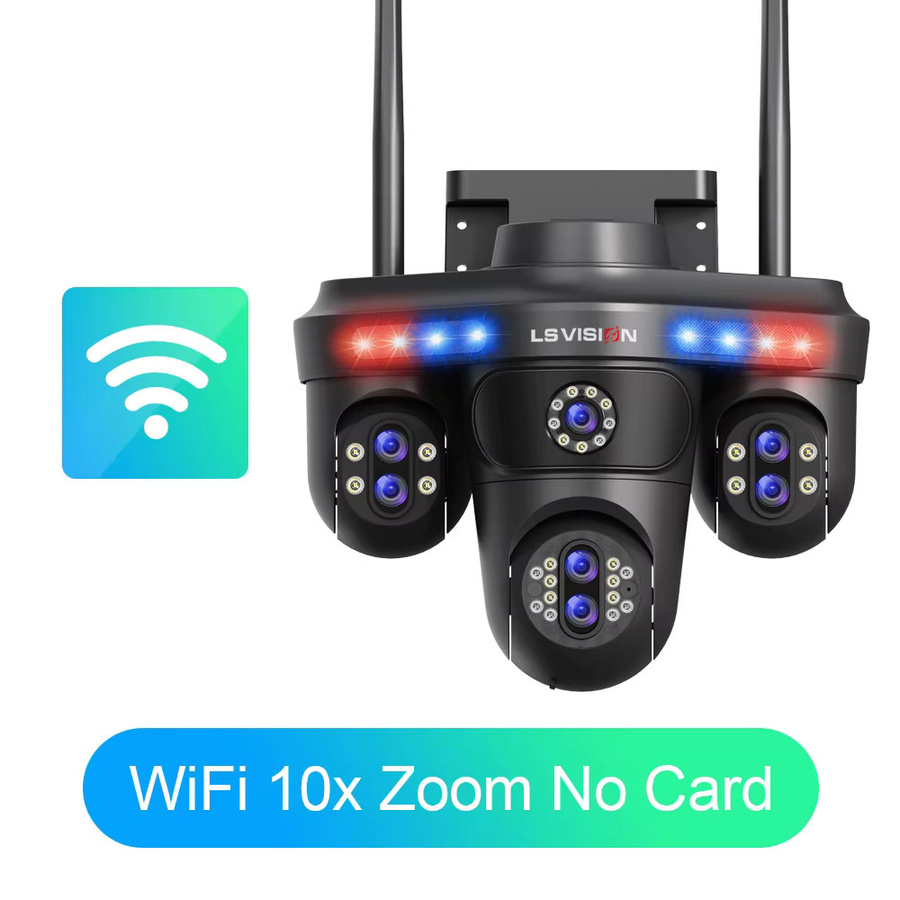 LS VISION WiFi IP Überwachungskamera für den Außenbereich mit 35 MP, 10X Zoom, Nachtsicht und PTZ-Funktion, Schwarz - Bild 7