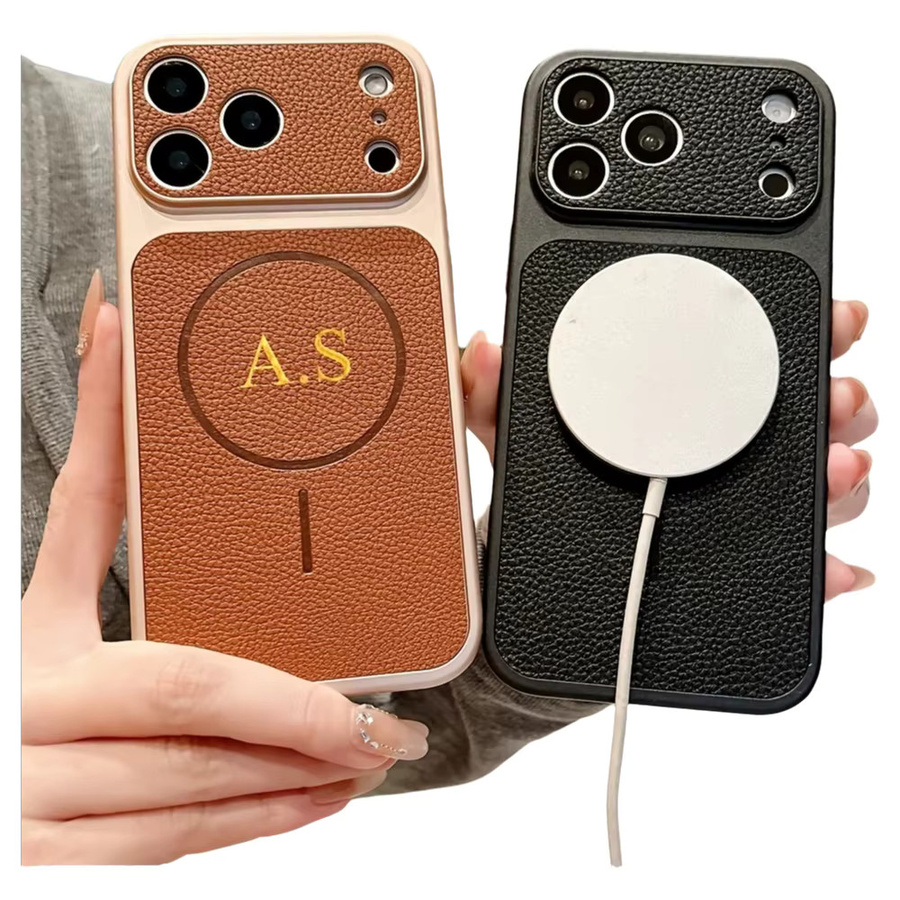 Personalisierte magnetische TPU Handyhülle von YLUOYI mit individuellem Namen und Goldfolien-Heißprägung für iPhone 17 16 15 14 13 Pro Max und 17 Air - Bild 2