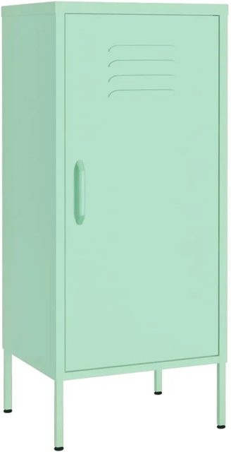 vidaXL Lagerschrank aus Stahl in Grün, B/T/H: 42,5 x 35 x 101,5 cm - Bild 1