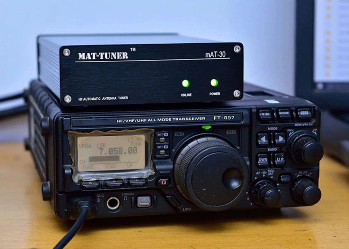 MAT-30 Automatischer HF-SSB Antennentuner 120W für Yaesu in Schwarz - Bild 4