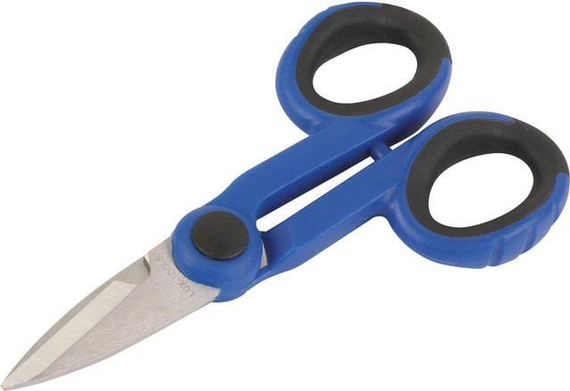 LUX-TOOLS Comfort Elektrikerschere Blau 145 mm - Bild 1