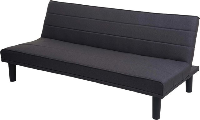 Schlafsofa MCW J17 Click-Clack Gästebett aus Stoff in Anthrazit-Grau, Breite: 165 cm - Bild 2