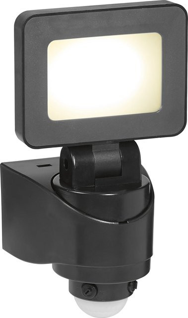 LED-Strahler Floodlight mit Bewegungssensor in Schwarz, 10W, 1.300lm, Kaltweiß für den Außenbereich - Bild 1